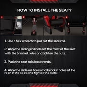 Supllueer Racing Simulator Cockpit With Adjustable Ergonomic Red Seat Fits For Logitech G920 Thrustmaster.Excluding electronic devices