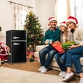 thumbnail image 4 of TACOOL Refrigerator with Top Freezer 3.5Cu.ft Two Door Small Mini Fridge with Extra Drink Space for Home Office Dorm BLACK, 4 of 8