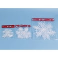 thumbnail image 5 of XEOVHV 6 Pcs Glitter Snowflake Ornaments, Various Size Plastic Winter Snowflakes Ornaments Christmas Tree Decorations with Silver Rope for Winter Wonderland Christmas Tree Window Door Accessories (11c, 5 of 8