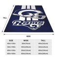 thumbnail image 4 of Manta de franela suave y acogedora personalizada de Rams Football para hombres y mujeres, se puede usar en la cama, el sofá, para acampar, para ver películas o viajar, 30 x 40 pulgadas, 40 x 50, 4 of 8