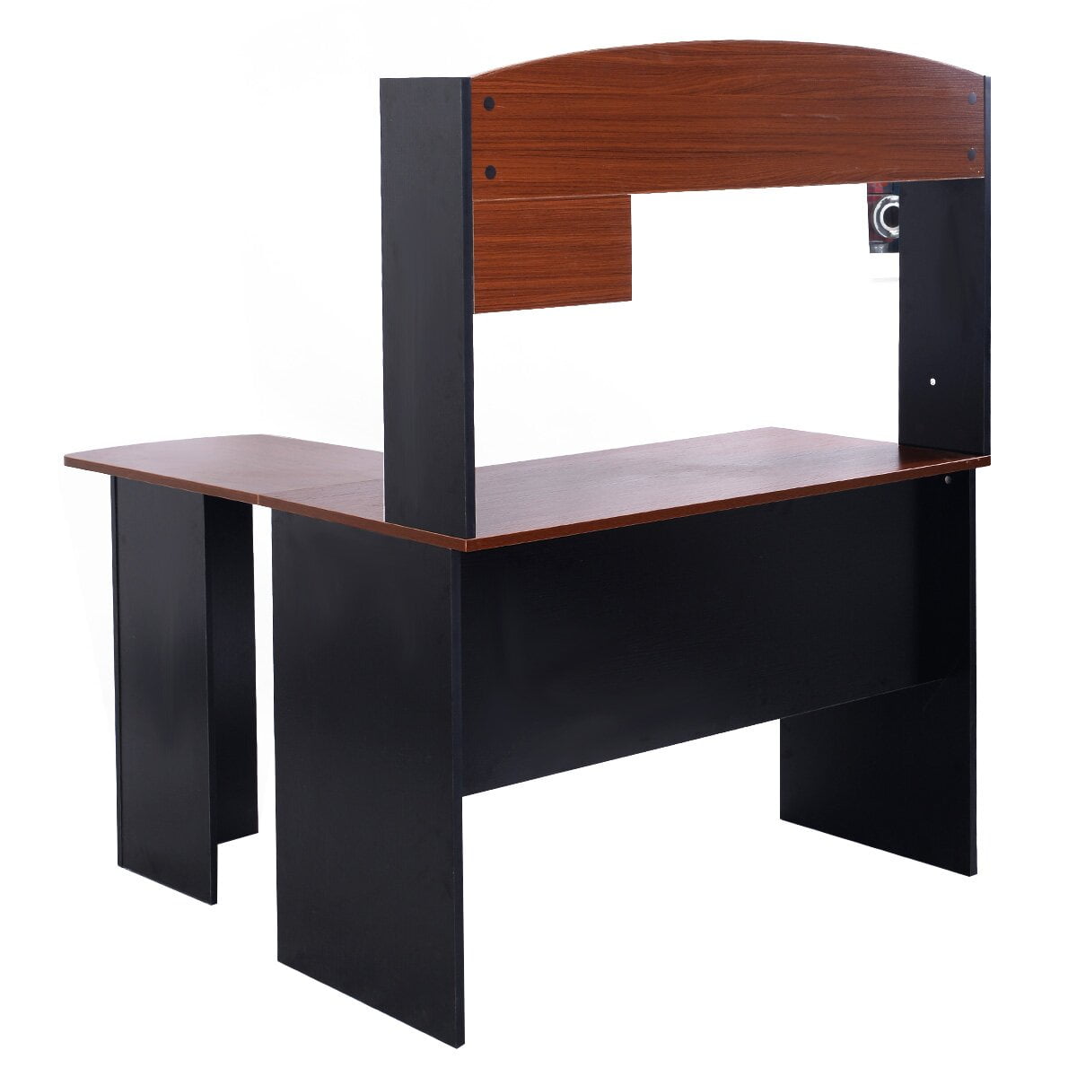 Gymax Home Office L Shaped Corner Computer Desk Com