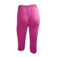 thumbnail image 4 of Summer Savings Leggings Xihbxyly Capris Leggings for Women, Womens Leggings Fitness Running Solid Sports Yoga Capris Pants Workout Running Yoga Leggings for Women Hot Pink XL, 4 of 5