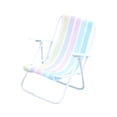 thumbnail image 4 of 1/12 Silla De Playa Mini Silla De Metal Para Fairy Garden Architectural Diy Project Stripes Rayas, 4 of 9