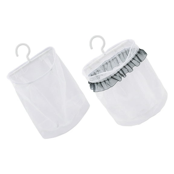 GOOHOCHY 2pcs Wall Hanging Netting Bags Over The Door Mesh Pouches Storage Bags