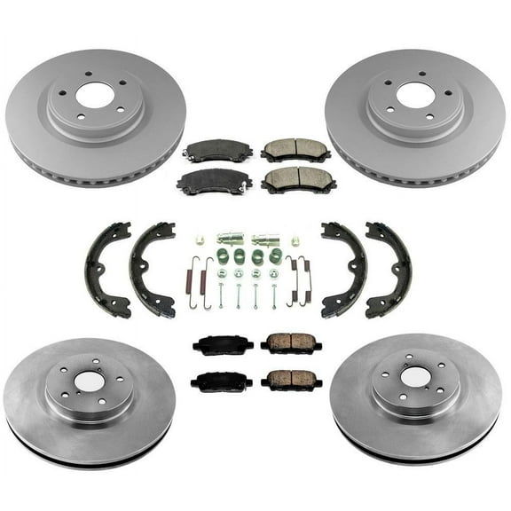 Front Rear Brake Rotors & Ceramic Brake Pads for Infiniti QX60 16-19 8pc Kit