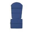 thumbnail image 5 of GDF Studio Cartagena Outdoor Acacia Wood Folding Adirondack Chairs with Cushions, Set of 4, Gray and Navy Blue, 5 of 9