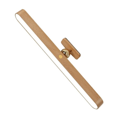 

MINM Wood Magnetic Charging Night Light Smart Touch Wardrobe Wall Lamp Mirror Front Makeup Fill Light