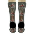 thumbnail image 5 of ThisWear Mens Motorcycle Novelty Gifts Classic Motorcycle Socks Biker Chick Socks 2-Pairs Novelty Crew Socks, 5 of 5