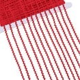 thumbnail image 1 of 44 yardas de cinta zigzag, cinta de encaje zigzag roja de 1/8 de pulgada, cinta ondulada, cinta de encaje con flecos ondulados en zigzag, cinta tejida en forma de S, 1 of 9