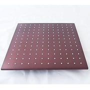 Cascada 12 Inch Ceiling Mount Square Rainfall LED Shower Head, Oil Rubbed Bronze Finish (include Shower Arm)