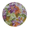 thumbnail image 4 of HAOXIT Mauve Tablecloth, Retro Style Love Nostalgic Soft Plants Artwork, Round Table Cover for Dining Room Kitchen Decor, 4 of 8