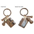 thumbnail image 2 of Detachable PU Leather Keychain Card Holder Circle Bracelet Wristlet Keychain for Girlfriend Mother Friend, 2 of 10