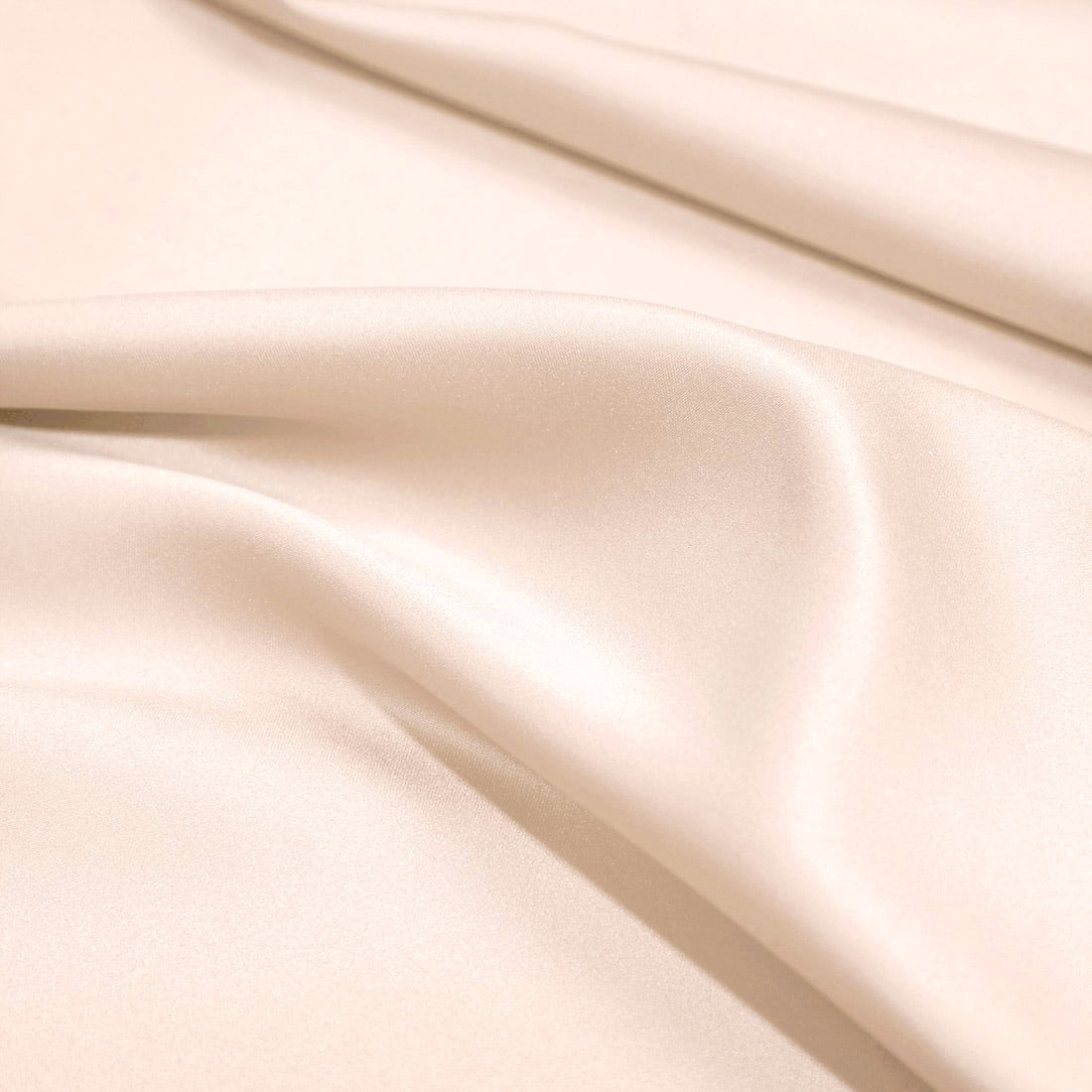 Unique Bargains Silky Satin Zippered Body Pillow Cover, 21" x 54", Light Tan