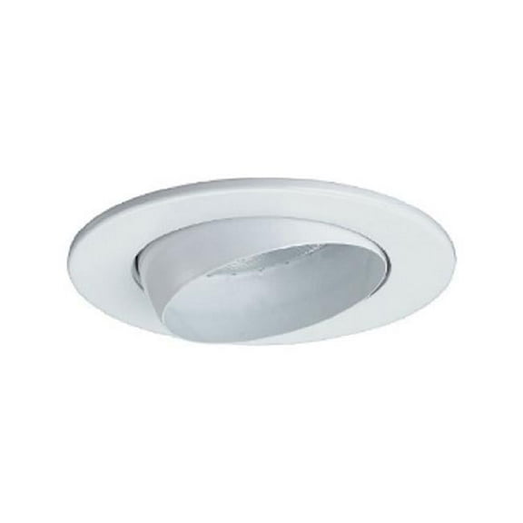 Jesco Lighting  5 in. Aperture Line Voltage Trim Recessed Light - White - 5 in.