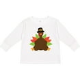 thumbnail image 3 of Inktastic Thanksgiving Pilgrim Turkey Boys or Girls Long Sleeve Toddler T-Shirt, 3 of 5