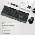Rapoo 9900M Multi-Device Wireless Keyboard Mouse Combo, Bluetooth 3.0/4 ...