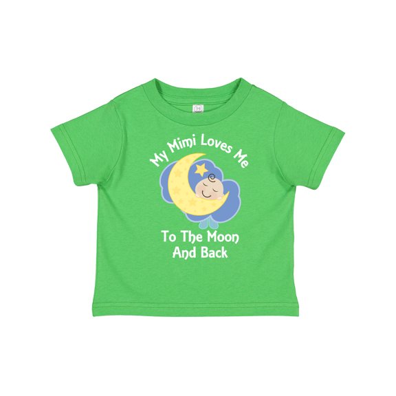 Inktastic My Mimi Loves Me to the Moon and Back Boys or Girls Toddler T-Shirt