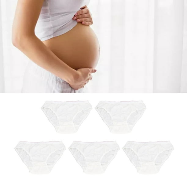 5pcs Cotton Pregnant Disposable Underwear Panties Briefs Prenatal