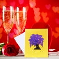 thumbnail image 3 of TIMIFIS Valentines Day Cards Hollow Paper Carved Wisteria Flower Stereo Greeting Card —Spring, 3 of 6