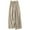 Beige, variant on Uaswgudfs Women's Culottes Linen Cropped Pants with Pockets Wide Leg Pants Elastic Waist Casual Palazzo Trousers 2025 Fashion White XL