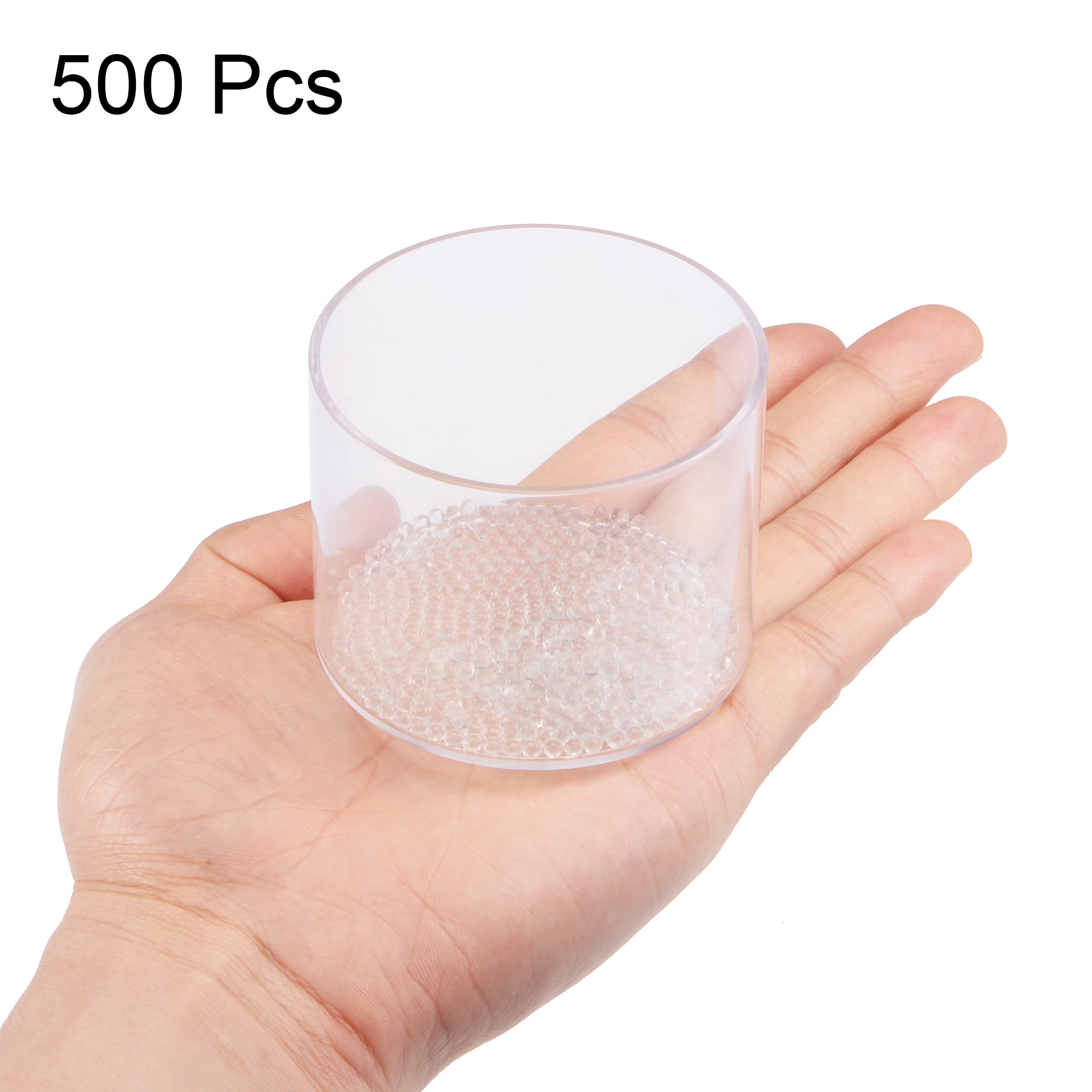 Unique Bargains Round Clear Glass Ball Boiling Stones Soda Lime Glass Beads 0.12 in