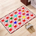 thumbnail image 2 of Romance Love Hearts Rugs Doormat, Non-Slip Machine Washable Carpets Floor Door Mat , 36" x 24", 2 of 7