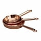 thumbnail image 3 of Juego de 3 piezas de utensilios de cocina para casa de muñecas, sartenes de metal en miniatura, suministros para fiestas metálico, 3 of 9