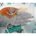 thumbnail image 4 of oneOone Viscose Chiffon Orange Fabric Text|Jellyfish & Anchor Hook Watercolor Sewing Material Print Fabric By The Yard 42 Inch Wide, 4 of 4