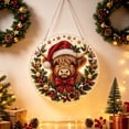 thumbnail image 4 of Christmas Pearl Diamond Art Hanging Ornament Kit, Santa Sun Catcher Ornament, 10in Shaped Acrylic & Pearl Diamond Art Kit for Adult Beginner, Christmas Decor Gift for Home Door Wall Decor, Shape C, 4 of 9