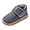 Dark Gray, variant on Wide Width Womens Mens Slippers Non Slip Plush House Shoes with Adjustable Hook and Loop Indoor Outdoor Winter Slippers