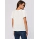 thumbnail image 3 of Blusa informal con fruncido para mujer, cuello cuadrado, volantes, manga acampanada, parte superior suelta blanco XL, 3 of 6