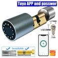 thumbnail image 2 of Variable Size Smart Door Lock Outdoor Door Lock Electronic Lock Fingerprint Door Lock Tuya APP Cylinder Door Password Lock ,Flexible Password Options, 2 of 7