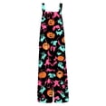 thumbnail image 4 of WTOBBY Halloween Themed Women's Casual Jumpsuit in Sleeveless Cotton Design, Printed for Style, Comfortable Loose Fit Perfect for Daily Activities,MulticolorXL, 4 of 7