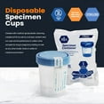 thumbnail image 2 of MEDPRIDE Disposable Specimen Cups with Lids Sterile Urine Cups for Testing, 4 Oz 10-Pack, 2 of 5