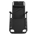 thumbnail image 4 of Qifang Folding Reclining Camping Chair, Portable Steel Tube Oxford Fabric Lounge Chair for Outdoor Patio Beach，Black, 4 of 13