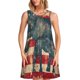thumbnail image 1 of Balery Vintage American Flag Elephant Vestidos de verano para mujer con estampado: vestido holgado sin mangas, vestido playero informal y cómodo para días calurosos., 1 of 7
