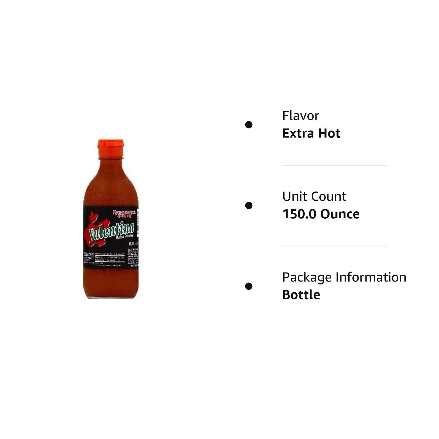 Valentina Salsa Picante Mexican Sauce, Extra Hot, 12.5 Ounce (Pack of 12)