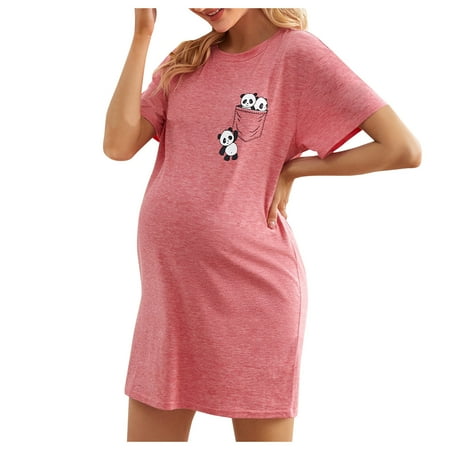 

Big Dress Maternity Women Large Sleeve Style Plus Color Print Floral Size Short Maternity dress