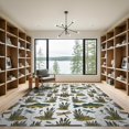 thumbnail image 2 of ODIKA Novelty Whimsical Lake Catch Wildlife Motif Lure Hooked Fishing Refined Non-Slip Chair-Friendly for Dining Room, Basement, Large Office, 2 of 7