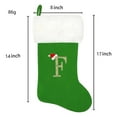 thumbnail image 2 of SUTENGDA 20 Inches Monogram Christmas Stockings Red Velvet with White Super Soft Plush Cuff Embroidered Xmas Stockings Classic Personalized Stocking Decorations for Family Holiday Season, 2 of 7