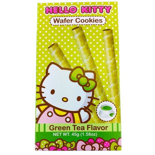 Hello Kitty Green Tea Wafer Cookies