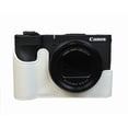 thumbnail image 1 of GadgetCom Camera Half Case Compatible with Canon PowerShot V1 , Anti-Slip PU Leather Shell Protective Cover, 1 of 6