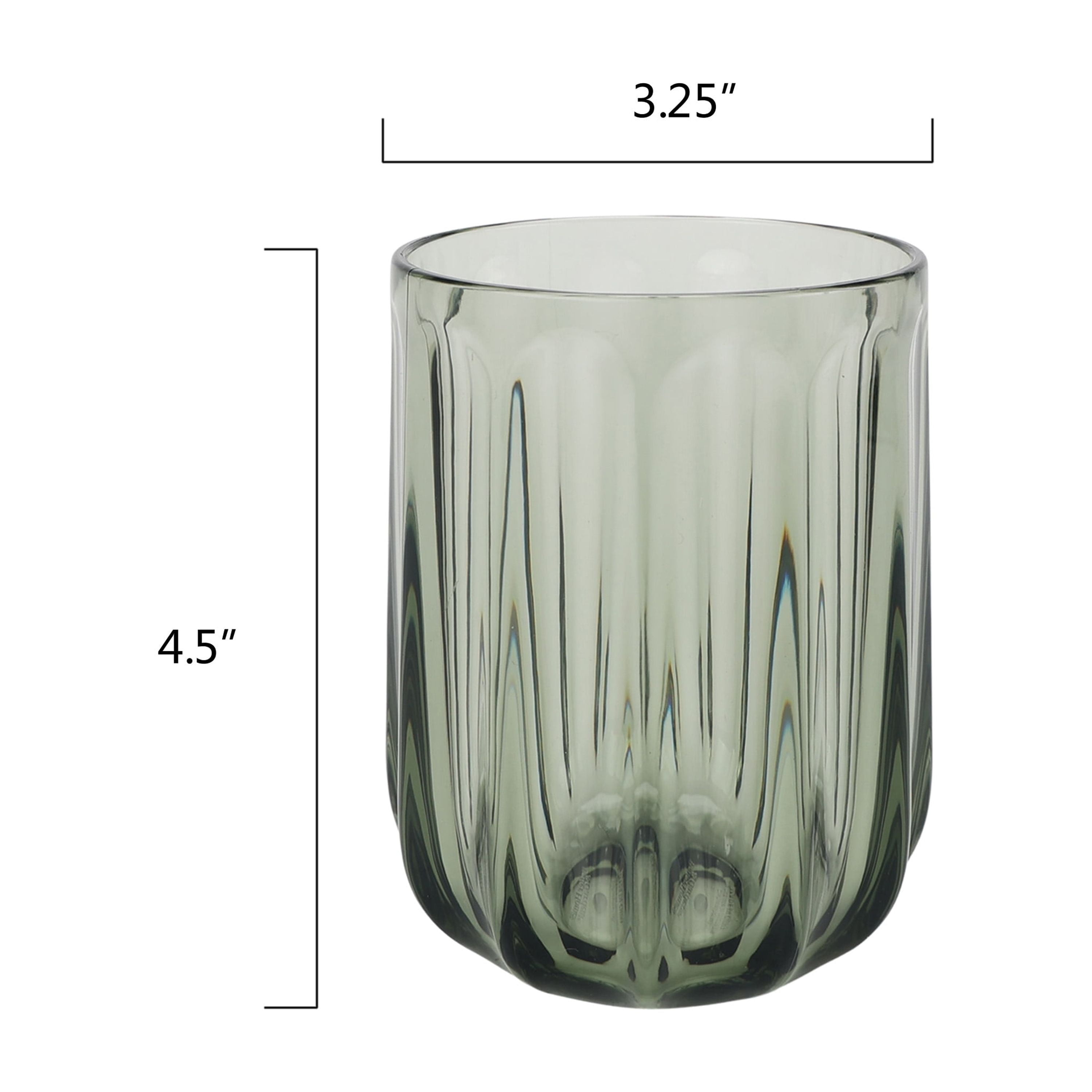 Better Homes & Gardens 15-Ounce Tritan Plastic Stemless Wine Glass, Green
