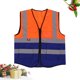 thumbnail image 3 of Chaleco reflectante de alta visibilidad, chaleco de seguridad ligero para trabajo, seguridad, emergencias, voluntarios, tráfico, construcción, saneamiento (naranja), 3 of 7