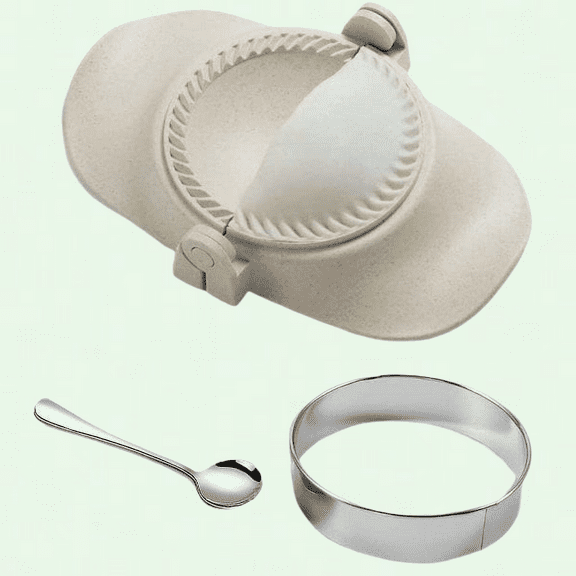 Empanada Maker Press, 6-inch Dumpling Mold Set with Dough Cutter, Perfect for Pierogi, Pastelitos, Calzone