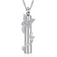 thumbnail image 6 of Cylinder Urn Necklace Ashes Butterfly Urn Necklace Personalized Cremation Memorial Ash Keepsake Pendant Memorial Vial Pendant, 6 of 8