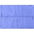 thumbnail image 1 of Ahgly Company Machine Washable Indoor Rectangle Abstract Blue Modern Area Rugs, 4' x 6', 1 of 4
