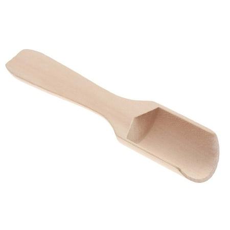 

6pcs Wooden Coffee Tea Scoops Mini Candy Bath Salt Spices Flavors Spoons - 2.8x11cm