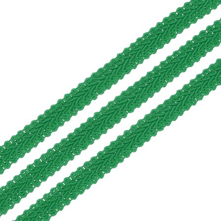 Gimp Braid Trim, 15 Yards x 3/8"(11mm) Curtain Upholstery Trim for DIY Craft, Green