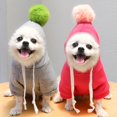 thumbnail image 5 of (XS, Rosa) Sudadera con capucha para perros, abrigo de invierno para perros, ropa para mascotas, chaleco de algodón cálido para cachorros, chaqueta para perros grandes, medianos y pequeños, gatos, osi, 5 of 5
